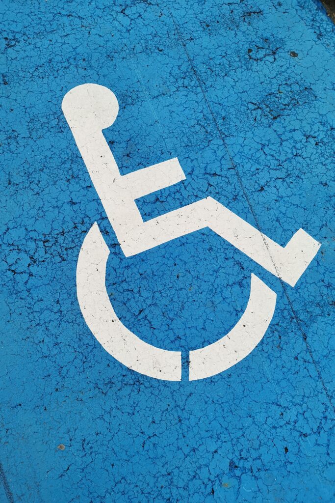 disabled person sign